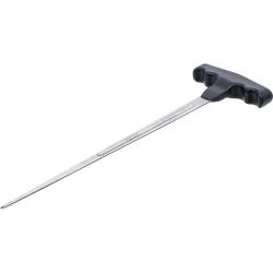 Punzón perforador de vidrio - mango en T - acero inoxidable - longitud 330 mm