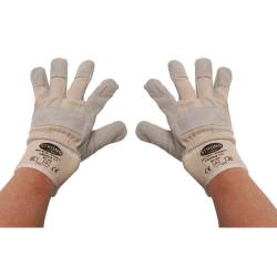 Guantes de trabajo - forrados - con alma de serraje vacuno - talla 10.5