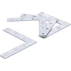 Hoekprofiel - L-vorm - 100 x 100 x 15 mm - verzinkt - 4-delig.