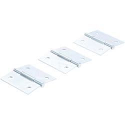Zawias Set - ocynkowana - Wymiary 50 x 50 mm - 3-pc.