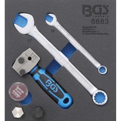 Wkład do wózka warsztatowego – urządzenie do obręczowania – do przewodów hamulcowych zgodnie z normą DIN 4,75 mm (3/16") – rozmiar szuflady 1/6