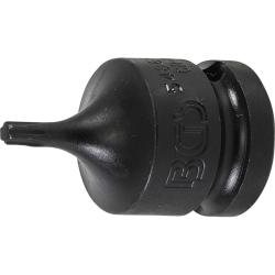 Power bit insert - output profile size T20 to T80 - drive square drive 12.5 mm (1/2")