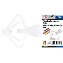 Assortiment gipsplaatpluggen - boring 10 mm - max. spreidwijdte 35 mm - inhoud 25 stuks