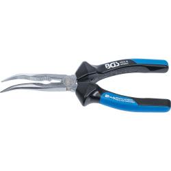 Telefontång - böjd (45°) - med skär - längd 200 mm - förkromad högblank - BGS