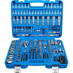 Steeksleutelset "Gear Lock" - aandrijving 6,3 mm (1/4") - 10 mm (3/8") - 12,5 mm (1/2") - 192-delig.