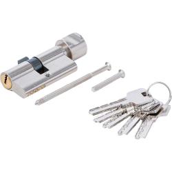 Veiligheidscilinder - met draaiknop - afmeting 60 mm - met 5 sleutels