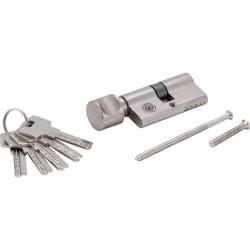 Veiligheidscilinder - met draaiknop - afmeting 70 mm - met 5 sleutels
