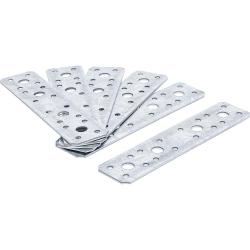 Vlakke verbindingsset - Afmetingen (L x B x D) 180 x 40 x 2,5 mm - Inhoud 6 stuks