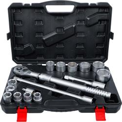 Steckschlüsselsatz - mit Umschaltknarre, ausziehbar - Antrieb 20 mm (3/4 '') - SW 19 bis 50 mm