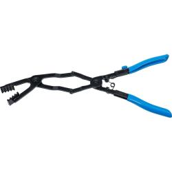 Alicates para abrazaderas de manguera de doble articulación - acodados - abertura máx. de los alicates 50 mm
