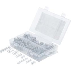 Kompresjonsfjærsortiment - 246 stk - fjærstål - 5,5 x 17,5 til 9,5 x 19 mm