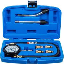Kit de testeur de compression pour moteurs à essence - Adaptateur de filetage de bougie M10x1,0, M12x1,25, M14x1,25 et M18x1,5