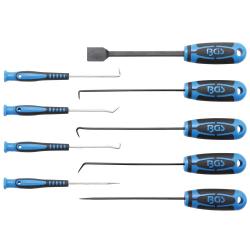 Needle, hook and scraper set - various lengths - 9-piece set