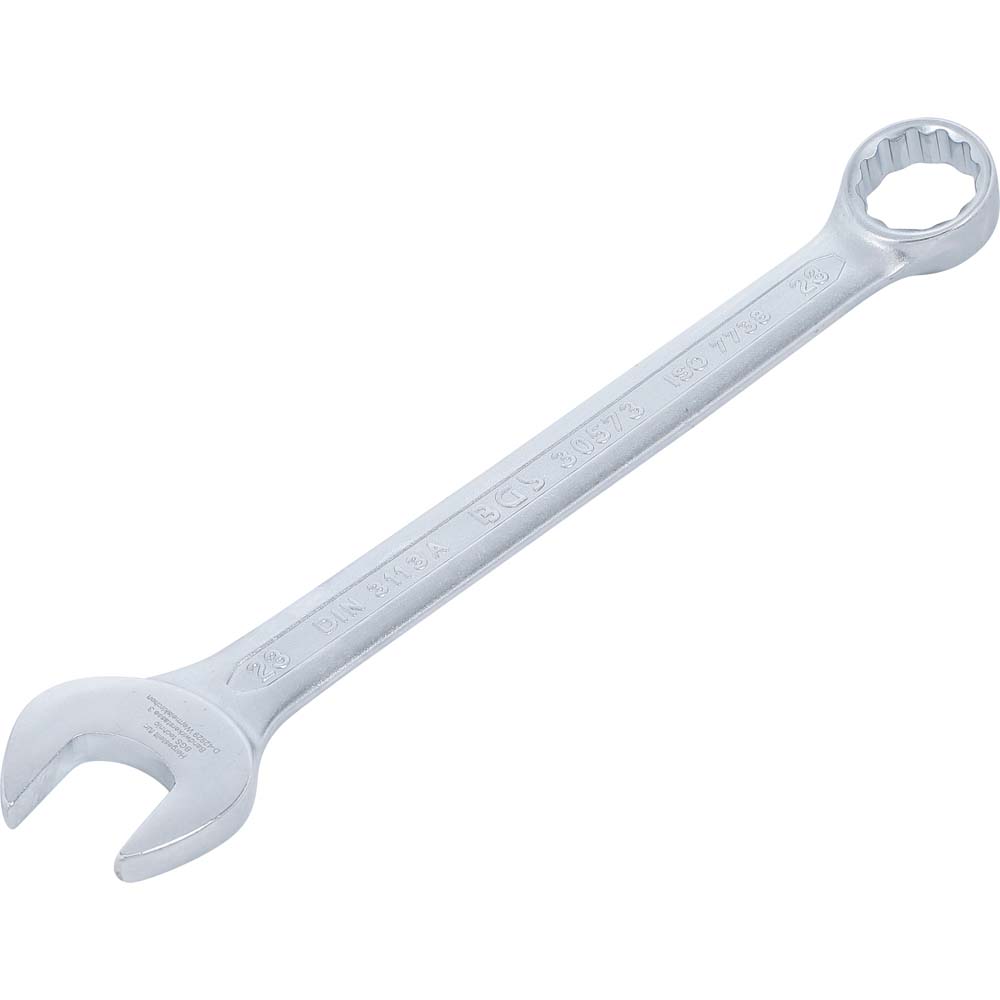 Llave combinada - Acero cromo-vanadio - Doce caras - Anchura de llave de 4 pulgadas a 23 mm - Longitud de 100 a 270 mm