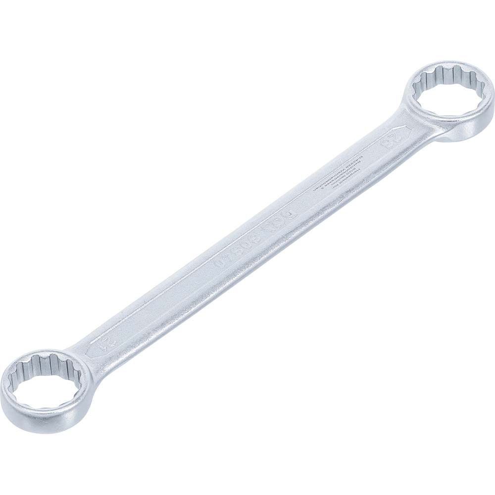 Dubbele ringsleutel - extra plat - chroom-vanadiumstaal - zeskant - SW 21 x 23 mm tot 30 x 32 mm