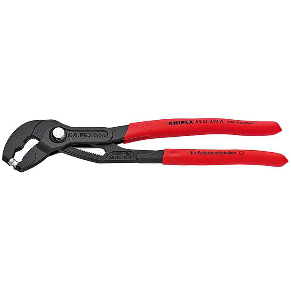 Veerbandklemtang - 250 mm - met antislip kunststof coating