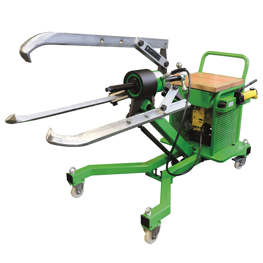 Mobiele hydraulische trekker GOLIATH - Spanwijdte 300 tot 700 mm - Spanwijdte - 0 tot 1200 mm - Treksterkte 20 tot 50 t - Trekhoogte 400 tot 1000 mm