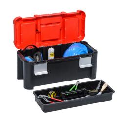 Professionele gereedschapskist McPlus Alu 25 - Buitenafmetingen (B x D x H) - 640 x 290 x 295 mm - Kleur zwart / zilver