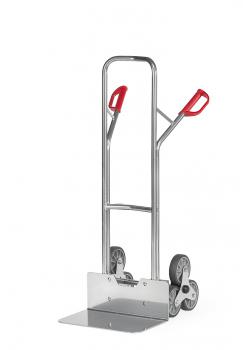 Alu-Treppenkarre - 200 kg - dreiarmige Rad-Sterne - breite Schaufel