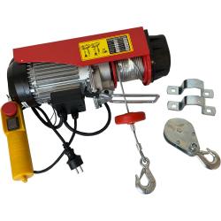 Elektrisk kabel spil - løftekapacitet 125/250 kg