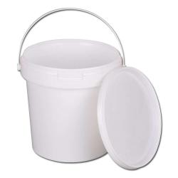 Kunststof emmers "Jokey-Euro-Tainer" - 1,2 liter - wit - rond - type JET 12 - VE 100 stuks - prijs per VE
