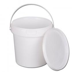 5,6 liter kunststof emmer (rond, kleur: wit) - "Jokey-Euro-Tainer" - type JET 56