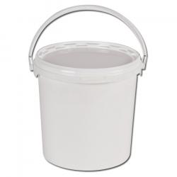 Kunststof emmer 10,7 liter - kleur wit - rond - "Jokey-Euro-Tainer" - type JET 107
