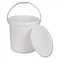 Kunststof emmer 21,0 liter - kleur wit - rond - "Jokey-Euro-Tainer" - type JET 2