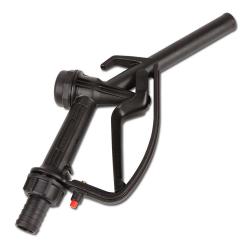 Tankpistool - kunststof - 75 l/min - uitloop Ø 20,4 mm - smeermiddelen, levensmiddelen, alcohol en nog veel meer.
