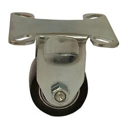Roulette fixe - roue en polyuréthane - roulement à billes - roue Ø 35 mm - hauteur totale 52 mm - charge max. 100 kg - noire