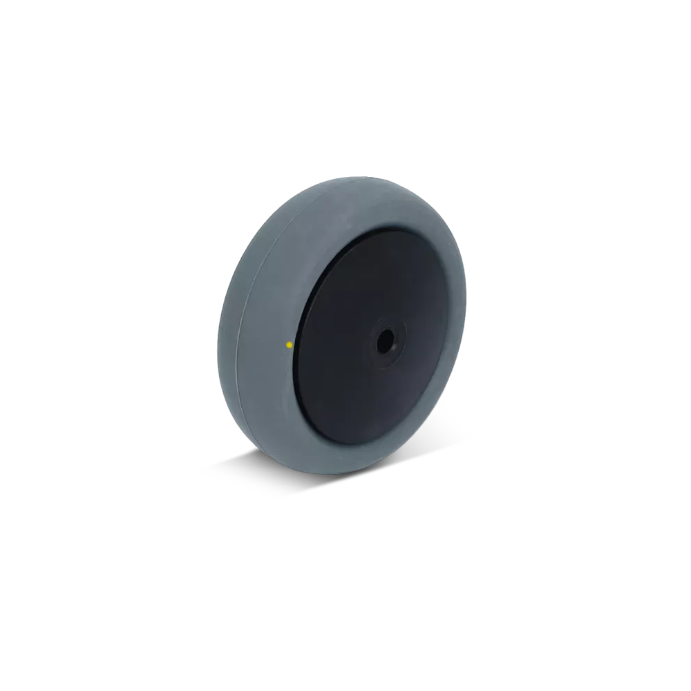 Roue thermoplastique pour roulettes d'appareils - avec roulement &agrave; billes - &Oslash; de la roue 80 &agrave; 200 mm - capacit&eacute; de charge 80 &agrave; 220 kg - &eacute;lectroconductrice