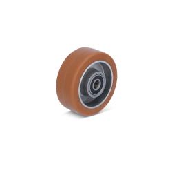 Polyurethanrad - Aluminiumfelge - Kugellager - Rad-&Oslash; 100 mm - Tragkraft 350 kg - Preis per St&uuml;ck
