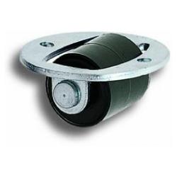 Rueda para muebles - Rueda para cajas - Rueda de plástico - Ø de rueda 13 mm - Altura de construcción 12 mm - Capacidad de carga 15 kg