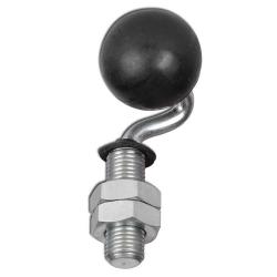 Kulerulle - gummi eller PU kule - hjul Ø 35 til 50 mm - høyde 53 til 69 mm - lastekapasitet 15 til 20 kg