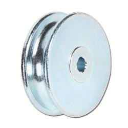 Koło pasowe - żeliwo szare - półokrągły rowek - łożysko ślizgowe - ø koła 30 mm - nośność 15 kg