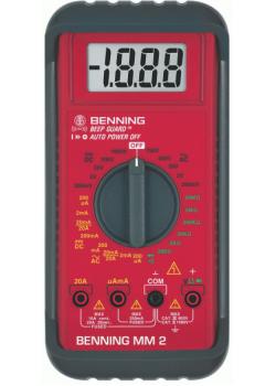 Digitale multimeter - MM2 "BENNING"-CAT lll 600V AC/DC 0,1 µA tot 20 A
