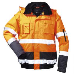 Pilotjakke - "VOLKER" 100% polyester - 4 i en orange / marine