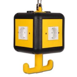 Energievoorzieningsgondel met ketting - 4 x stopcontact type E