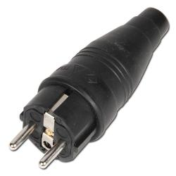 Volledig rubberen stekker "type VSB" - IP 44 - 230V