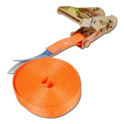 Spanband - uit één stuk - breedte 25 mm - 750 daN - met ratel - lengte 0,50 tot 10,00 m - verschillende kleuren