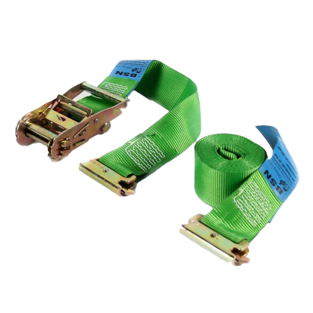 Spännband - två delar - dragkraft 500 daN - 50 mm bred - längd 1,00-10,00 m - färg grön eller blå