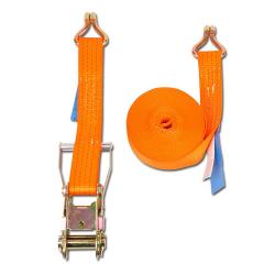 Sjorband - trekkracht 2000 daN - tweedelig - 50 mm breed - lengte 1,00 tot 10,00 m - verschillende kleuren
