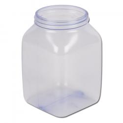 Breedhalscontainers serie 310 PVC - vierkant - transparant - zonder sluiting