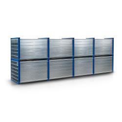 Wabenregal - Typ RWR-25/6 - RAL 5010 Enzianblau - 5x5 Fächer - Traglast Fach 520 kg - Preis per Stück