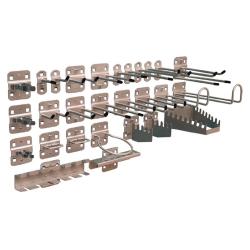 Gereedschapshouderset - voor geperforeerde platen - 12-delig