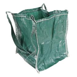 Contenedor para mercancías a granel "Mini BIG-BAG" - PP - 300 kg - carga de rotura 5:1 - 40 x 40 x 45 cm - verde