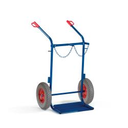Chariot de soudage - acier - charge 150kg - hauteur 1500mm - pour 2 bouteilles