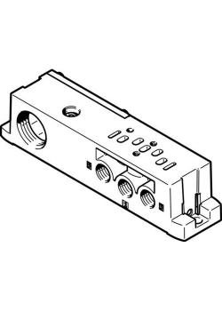 FESTO - Placa de conexión - Fundición inyectada de aluminio - Anchura 18 mm - VABS-S4-2S-N18-K2 - (539724) - Precio por unidad