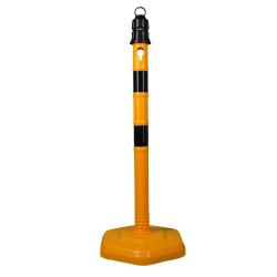 Stojaki łańcuchowe - PP - z oka - wysokość 1000 mm - waga 4,5 kg - żółty / czarny