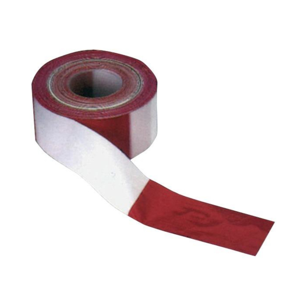 Afzetlint - kleur rood-wit - 100 m los - 500 m rol